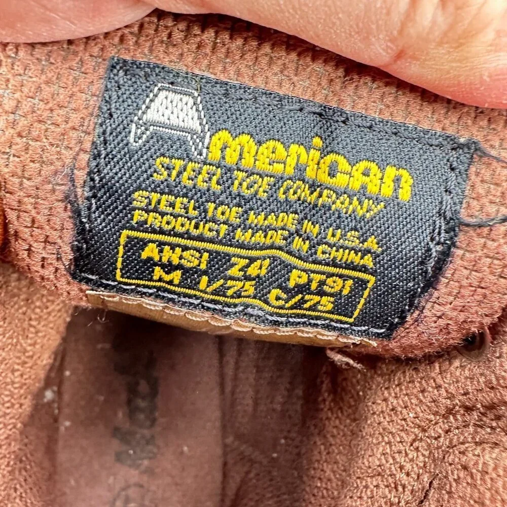 Mack Men Size 11 Brown Suede Leather Steel Toe Oil Resistant Work Boot